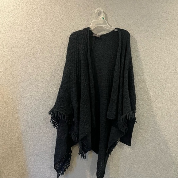 Wooden Ships Mohair Knit Shawl Cardigan - Picture 1 of 5
